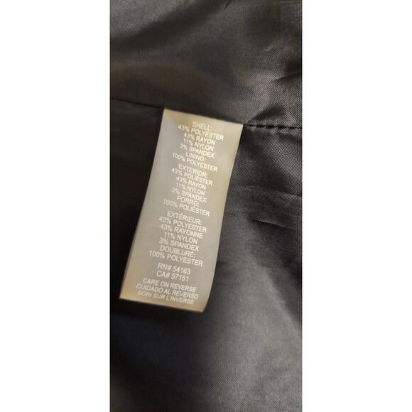 Calvin Klein Houndstooth Black/White Single Breasted Open Blazer Jacket 18W - Picture 9 of 9